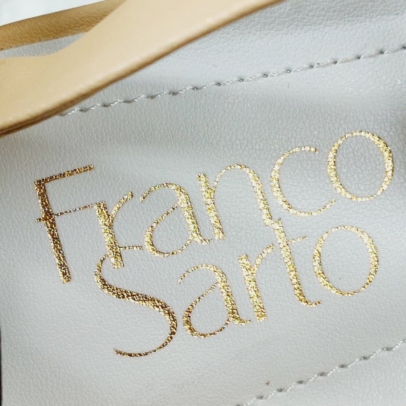 New Franco Sarto Laina Beige  Block Heel Strappy Sandal V726 - Picture 10 of 12